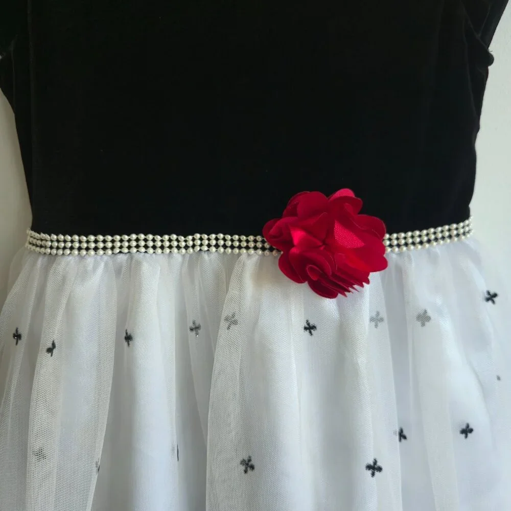 Jona Michelle Girls' Special Occasion Dress Black and White | Size 8 - Picture 6 of 9